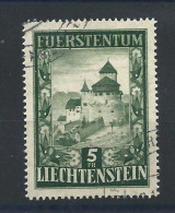 Liechtenstein N°272 Obl (FU) 1952 - Château De Vaduz - Oblitérés