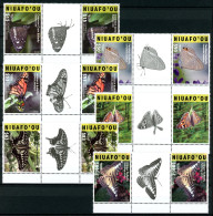 Niuafo'ou Zwischensteg 573-578 Postfrisch Schmetterlinge #JU314 - Tonga (1970-...)