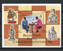 Britische Jungferninseln Block 48 Postfrisch Schach #GI815 - Anguilla (1968-...)