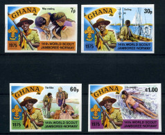Ghana 613-616 B Postfrisch Pfadfinder Jamboree 1975 #HS007 - Ghana (1957-...)