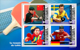 2024-02 - DJIBOUTI- TABLE TENNIS           4V  MNH** - Table Tennis