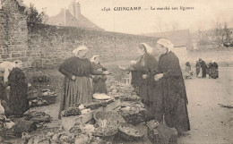 Guingamp * 1906 * Le Marché Aux Légumes * Marchandes Coiffe Costume Market - Guingamp