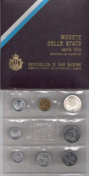 1974 Repubblica Di San Marino Monete Divisionali FDC Con 500 Lire In Argento - Saint-Marin