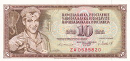 YUGOSLAVIA,UNC, Replacement Banknote ZA 0585820, 10 Dinara 1981. - Jugoslawien