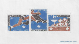 1976 Jeux Olympiques De Montréal: Bloc-feuillet Polynésie Française Neuf ** - Summer 1976: Montreal