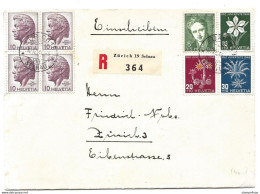 116 - 18 - Enveloppe Recommandée Avec Série Pro Juventute 1946 Cachet à Date Zürich1946 - Storia Postale