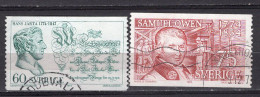 T0921 - SUEDE SWEDEN Yv N°821/22 - Used Stamps