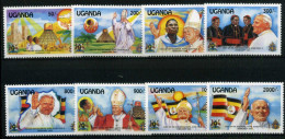 Uganda 1191-1198 Postfrisch Papst #IT553 - Uganda (1962-...)