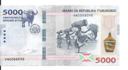 BURUNDI 5000 FRANCS 2022 UNC P 58 - Burundi