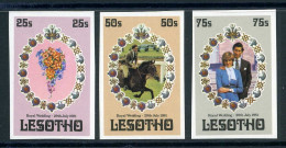 Lesotho 344-346 Ungezähnt Postfrisch Lady Di #HS004 - Lesotho (1966-...)