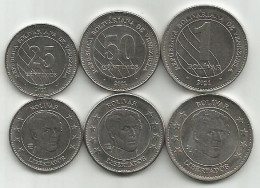 Venezuela 2021. Coin Set: 25 - 50 Centimos And 1 Bolivar Digital,high Grade - Venezuela