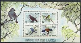 Sri Lanka Block 22 Postfrisch Vögel #JD345 - Sri Lanka (Ceylon) (1948-...)