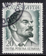 Yugoslavia 1960 Single Stamp The 90th Anniversary Of The Birth Of Vladimir Lenin, 1870-1924 In Fine Used - Gebraucht