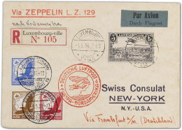 Zeppelin, Zeppelinpost LZ129, Nordamerikafahrten, 1936, Brief - Zeppeline