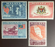 Malaya Federation 1957 Pictorial Set MNH - Federation Of Malaya