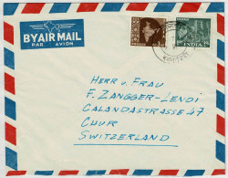 Indien / India 1960, Luftpostbrief / Air Mail Bombay - Chur (Schweiz) - Cartas & Documentos