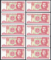 Kuba - Cuba 10 Stück á 3 Pesos 2004 Dealer Lot Pick 127a UNC (1)   (89189 - Sonstige – Amerika