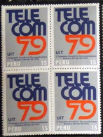 Peru/Pérou  1979  YT N°PE 665,70 Blocs Telecom 79 & Acad Stomato (2 Images) - N** - Pérou