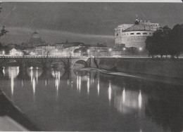 Cartolina Roma - Castel S.angelo - Notturno - Castel Sant'Angelo