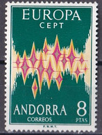 Span. Andorra 1972 - Mi.Nr. 71 - Postfrisch MNH - Europa CEPT - 1972