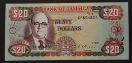 JAMAICA 20 Dollars Dated 1.10.1991 UNC - Jamaique