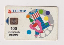 CZECH REPUBLIC - Juggling Clown Chip Phonecard - Czech Republic