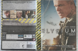 BORGATTA - FANTASCIENZA - Dvd ELYSIUM - MATT DEMON, JODIE FOSTER - PAL 2 - SONY 2013 - USATO In Buono Stato - Fantascienza E Fanstasy