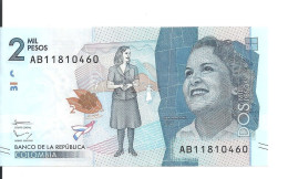 COLOMBIE 2000 PESOS 2015 UNC P 458 A - Colombie