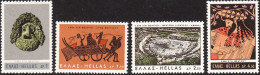 GREECE 1966 2500 Years Of Greek Theatre MNH Vl. 978 / 981 - Ungebraucht