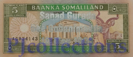 SOMALILAND 5 SHILLINGS 1996 PICK 14 UNC RARE - Other - Africa