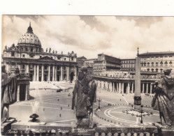 Cartolina Roma - La Basilica E La Piazza S.pietro - San Pietro