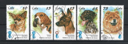 Cuba 1998 Dogs  Y.T. 3708/3712 (0) - Used Stamps