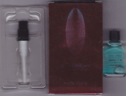 Lot 2 Miniature Vintage Parfum - Givenchy - EDT - Givenchy  & After Shave - Pleine Sans  Boite 4ml & Vaporisateur 2ml - Mignon Di Profumo Uomo (senza Box)