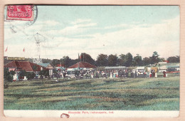 01676 / INDIANAPOLIS Riverside Park Ind Postmark 04.24.1908 Publisher Indiana News Company (germany) N°C7826 - Andere & Zonder Classificatie