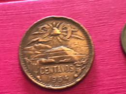Münze Münzen Umlaufmünze Mexiko 20 Centavos 1954 - México