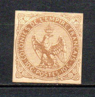 Col41 Colonies Générales N° 3 Neuf X MH Cote 38,00 € - Eagle And Crown