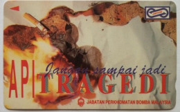 Malaysia Uniphonekad $10 GPT  71MSAB - Fire Tragedi 1 - Malesia