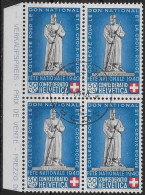 SUISSE - CROIX-ROUGE - N° 353 - BLOC DE 4 - OBLITERES - Oblitérés