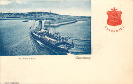 GUERNSEY -le Port, Lot De 2 Cartes Illustrées. - Guernsey