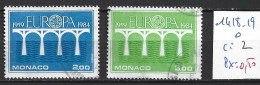 MONACO 1418-19 Oblitérés Côte 2 € - Used Stamps