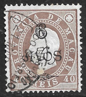Macao Macau – 1902 King Luiz Surcharged 6 Avos Over 40 Réis Used Stamp - Usados