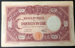 500 LIRE BARBETTI GRANDE C 21 03 1946  Bella La Carta E I Colori LOTTO 1582 - 500 Lire