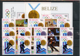 Belize 3erStreifen 501-508 Mit Zf, Block 20-21 Postfrisch Olympia #JL305 - Belize (1973-...)