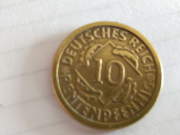 10 Rentenpfennig 1924 République De Weimar - 10 Rentenpfennig & 10 Reichspfennig