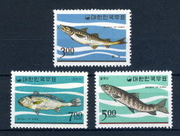 Korea Süd 534-536 Postfrisch Fische #JK423 - Corea (...-1945)