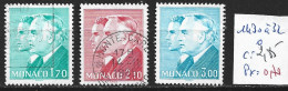 MONACO 1430 à 32 Oblitérés Côte 2.85 € - Used Stamps