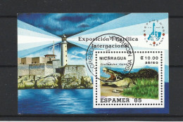 Nicaragua 1985 Crocodile S/S  Y.T. BF 172 (0) - Nicaragua
