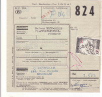 Belgien Bahnpost, Colis Postaux, Bruxelles - Turnhout 1959 - Altri & Non Classificati