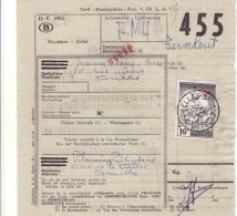 Belgien Bahnpost, Colis Postaux,  Bruxelles - Turnhout 1959, Nr. 455 - Other & Unclassified