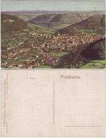 Ansichtskarte Bad Urach Totalansicht (Künstlerkarte "Wiro") 1916 - Bad Urach